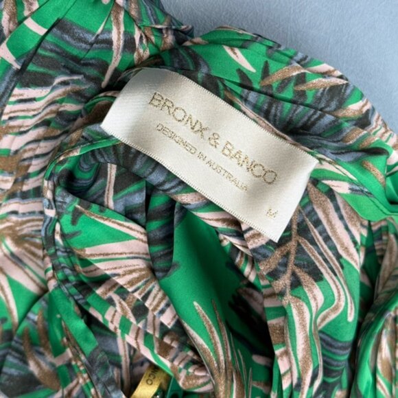 🆕 BRONX & BANCO 🧿 NWOT Jafari Havana Cut Out Gown, Vibrant Green - Sz M / US 6 - Picture 15 of 16